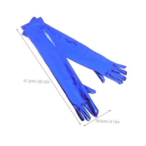 1 Pair Elbow Glossy Gloves for Women Stretchy Fashion Gloves for Formal Events Elegant Costume Accessories for Parties and Dress Up Comfortable Fit and High Gloss Finish2