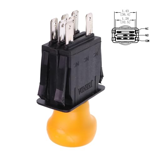 JEENDA Blade Clutch PTO Switch 7 Terminals Compatible with Cub Cadet MTD 725-3233A 725-3233 925-3233A 925-3233 Delta 6201-308 6204-308 Fits RTZ XT2 ZT1 ZTR Zero 1515 1517 1525 1527