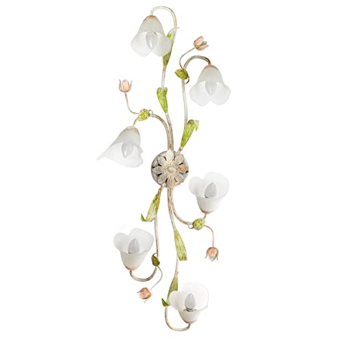 Plafonnier blanc ONLI Wilma 6 lumières pour éclairage de salon