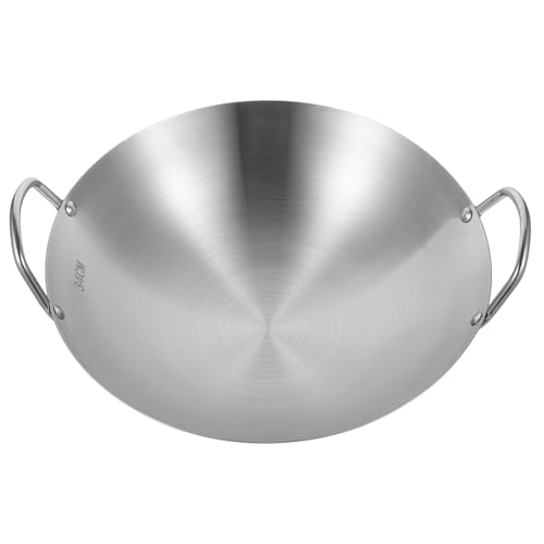 Wok de acero inoxidable con doble mango VALICLUD miniatura 1
