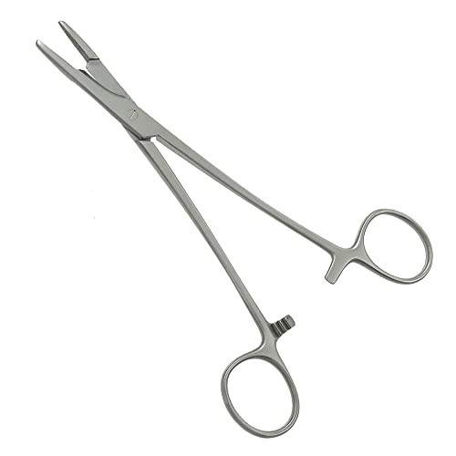 DEXSUR Olsen Hegar Needle Holder, Professional Medical Surgical Holders Stainless Steel, 4.5 Inch