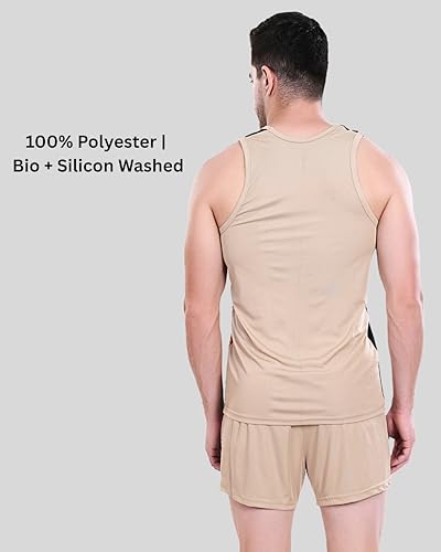 Image of Men's 100% Polyester Sublimation Printed Athletic Running Vest | Lightweight Sports Costume for Gym, Jogging & Training