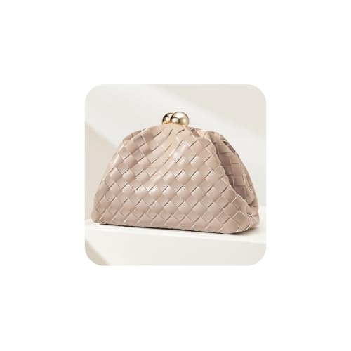 Image of CHUNLI Dressy Woven Clutch Purses for Women Evening Wedding Formal Occasion,Dumpling Crossbody Shoulder Handbags for Women