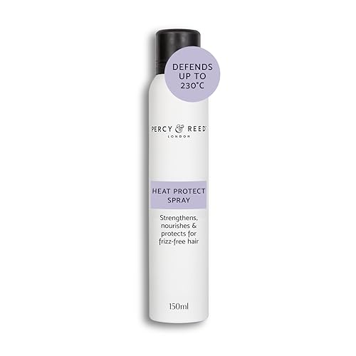 Percy & Reed Heat Protect Spray 150ml Weightless Heat Protection Spray for Hair Anti Frizz Styling Mist UV Colour Care 230C Defence Smooth Shine Strengthens Hydrates Silicone Free Daily Use