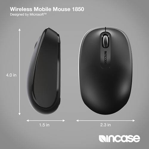 Souris sans fil Microsoft 1850 Incase noire compacte pour PC et Mac - 4