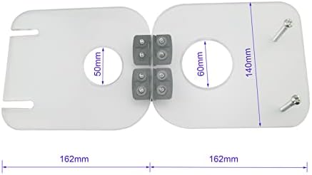 Miniatura 6 de OY Trituradora de testículos de acrílico (color tamaño claro 1.575 in1.969 in, 1.772 in2.165 in, 1.969 in2.362 in)(L)