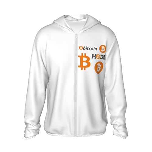 Bitcoin Logo HODL BTC Crypto Cryptocurrency Unisex Sun Protection Hoodie