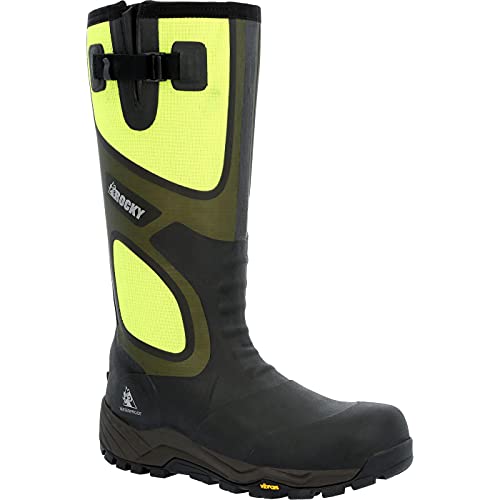 ROCKY XRB Waterproof Steel Toe 1000G Insulated Rubber Boot