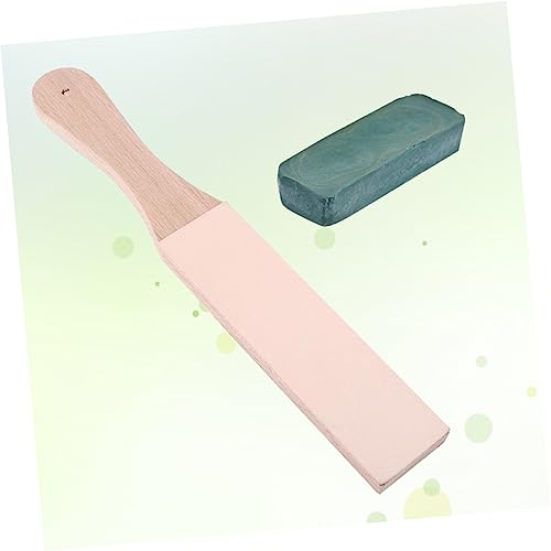 Generic 6 Pcs Razor Strop Sharpening Stone Honing Strop Strop Compound Strop Sharpener Bamboo To Rotate Wooden Stripping Agent