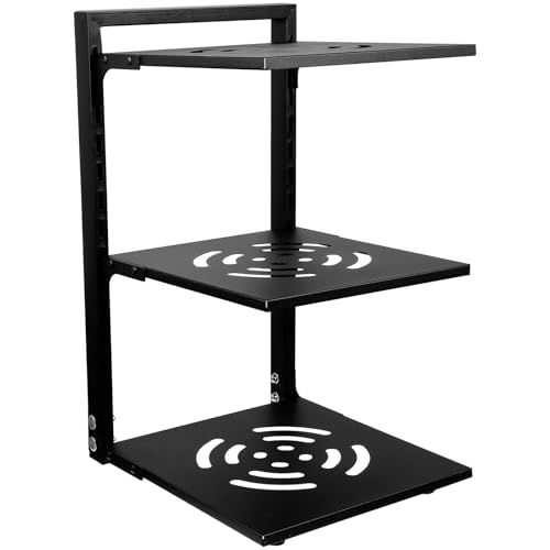 NUOBESTY Portapentole e Organizer a 3 Livelli per Pentole e Padelle, Portaoggetti Regolabile in Metallo Nero per Mobile Cucina e Sotto Lavello, Scaffale Salvaspazio per Conservazione