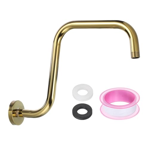 uxcell Shower Head Extension Arm with Flange 325mm(12.8