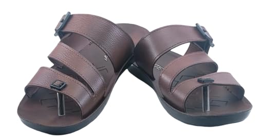 Image of FLITE PUG156 Men's PU Leather Slippers | Comfortable & Stylish Gents Slippers for Daily Use | Lightweight & Durable Slip-On Footwear