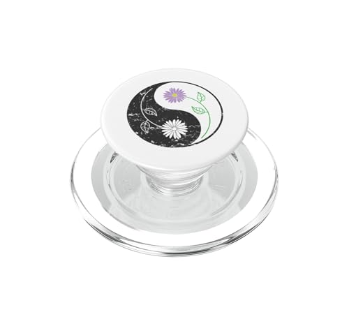 PopGrip para MagSafe Yin y Yang con Flor Colorida PopSockets soporte magnético para móvil