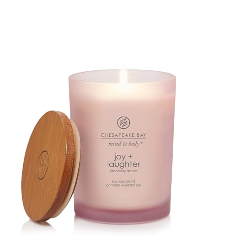 Chesapeake Bay Candle Scented Candle Joy + Laughter (Cranberry Dahlia) Medium Home Décor - Image 3