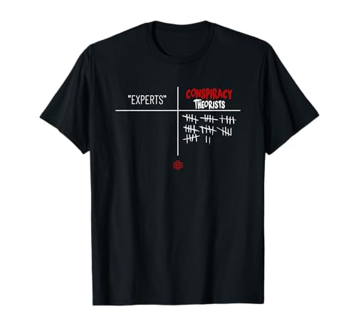 Experts Conspiracy Theorists White And Red Text T-Shirt