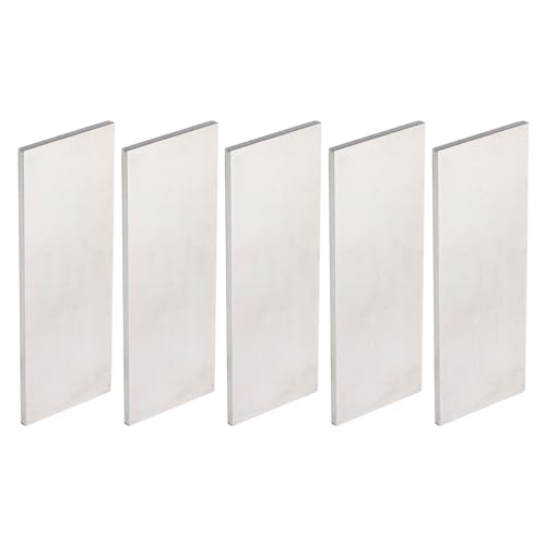 PATIKIL 5er-Pack Federstahl 1095 für Messerherstellung, 4 x 1 1/2 x 1/8 Stahlblech für DIY-Blankblech, professionelle und Hobbynutzung