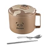 Aakluk Nudelsuppenschüssel,Tragbare Meal-Prep-Behälter | Fertignudelschüssel mit Deckel | Für Reisen, Mittagessen, Abendessen, Frühstück, Uni, Büro, Küche, Camping