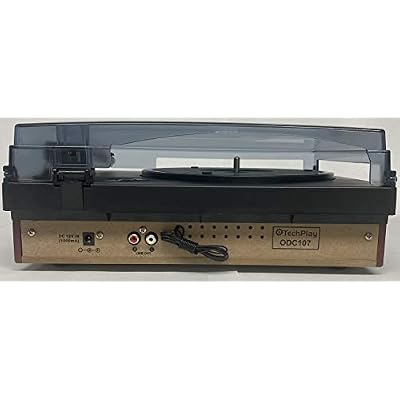 TechPlay ODC107BT, Bluetooth Connection, 3-Speed Turntable FM Radio