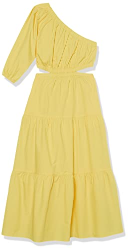 Image of The Drop Womens April One Shoulder Cut-Out Tiered Midi Dress