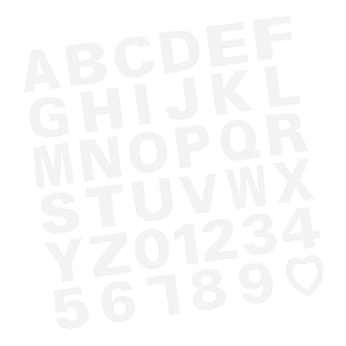 Veemoon 37pcs Alphabet Cake Stencils Number and Letter Cake Templates for Baking for Desserts Crafts and Celebrations and Reusable White