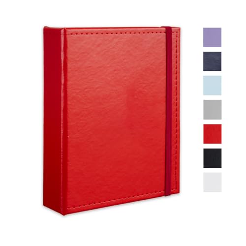 Cherrich Small Photo Album 5x7 52 Pockets Leather Cover Picture Book Holds 5x7 Photos for Wedding, Baby, Family, Graduation