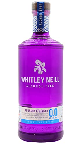 Whitley Neil - Rhubarb & Ginger Alcohol Free 0.0% - Non Alcoholic Gin 70cl 0.0% ABV