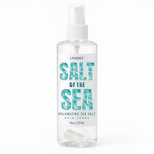 Organic Sea Salt Spray for Hair Women & Mens –Unscented Based Sea Salt Spray 8oz with Ancient Unrefined Sea Salt | Natural Volume, Beach Waves, Non-Sticky (8oz, Unscented|WH)