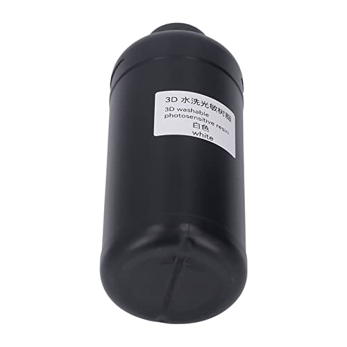 Aramox 3D Printer Resin, Water Washable Photopolymer Resin 1000ml, 365 to 405nm Light Curing 74D Hardness Fast Curing Lo