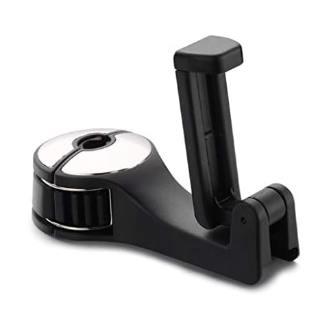 Kcnsieou Rotatable Multi-Function Car Back Seat Hanging Hook Car Storage Hook Mobile Phone Rear Seat Phone Bracket Holder Stand Cover