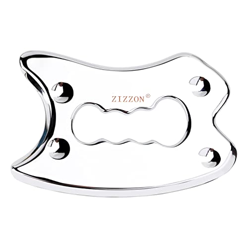 Zizzon Stainless Steel Gua Sha Massage Tools Soft Tissue Mobilization Physical Therapy For Back, Legs, Arms And Shoulders #TOP25