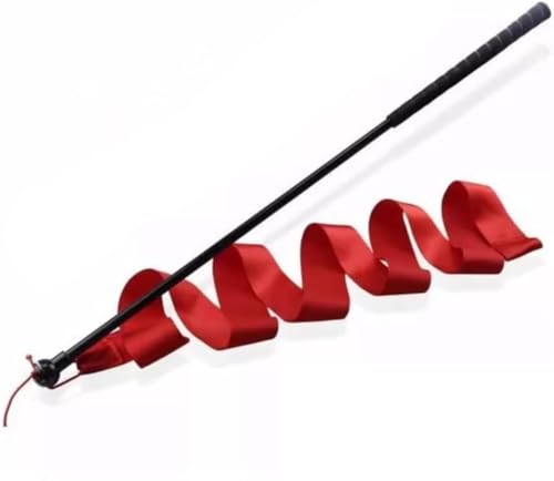 Pazeku ゴルフ練習器具 ゴルフボールリボン スイング練習スティック 姿勢リズムトレーニングロッド 室内 長さ70CM (ブラックシャフト)