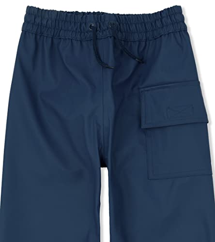 Hatley RCPNAVY002-400 Kids Rain Pants, Navy thumb #1