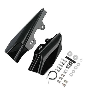 XMT-MOTO Mid-Frame Air Deflector Fit for Harley Touring Road King Electra Street Glide (Black Left & Right)(Replaces HD# 58022-07A)