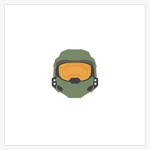 Halo Master Chief Minimalist Sticker Decal Car Window Water Bottle 5"