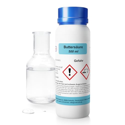 Centra24 Buttersäure 99,5% 500ml – n-Butansäure C4H8O2 Laborchemikalie