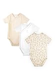 Stellou & friends Baby Body, 100% Bio-Baumwoll Wickelbody 3er MultiSet, kuschelweiche und hochwertige Kinder Kleidung für Jungs und Mädchen, Kurzarm -body,bunny-74/80