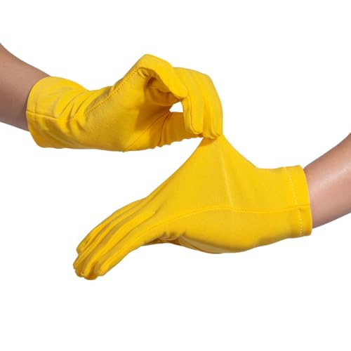 Alvogimor Men Women Wrist Length Spandex Stretch Gloves,Wedding Party Christmas Costume Party Dance Gloves3