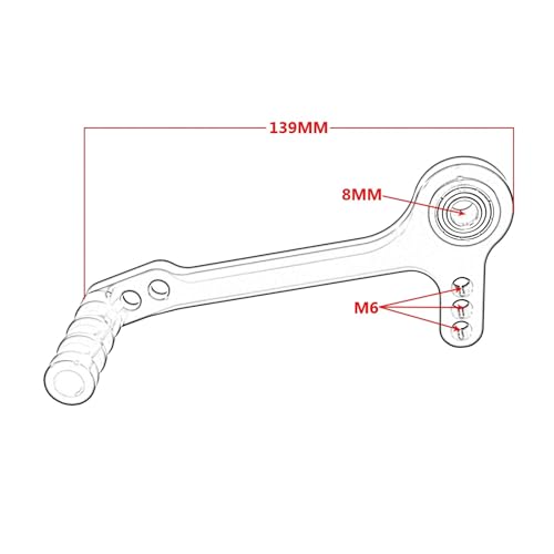 Sélecteur vitesse moto CNC pour éliminer le jeu des commandes reculées arrière