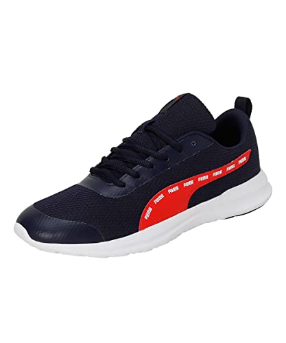 Puma Mens Lite Pro v2 Peacoat-Burnt Red-White Walking Shoe - 10 UK (38885003)