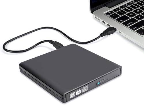 Lectora Externa CD/DVD USB 2.0 Slim Negra miniatura 1