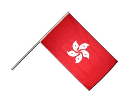 Drapeau Hong Kong sur hampe 60 x 90 cm de qualité supérieure