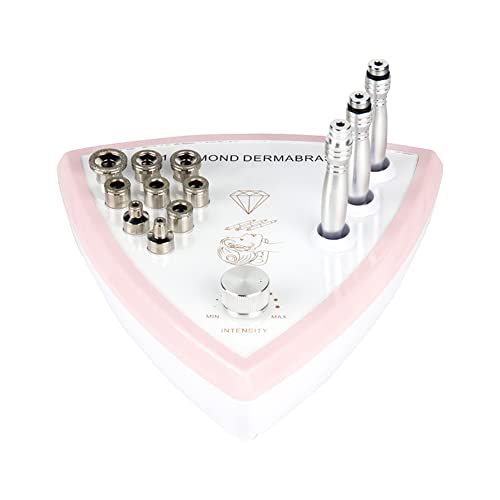 MytaYt Microdermoabrasión profesional de diamante, dispositivo de diamante para el cuidado facial, 3 varillas de trabajo, 9 cabezales de trabajo, intensidad ajustable, para rejuvenecimiento de la piel