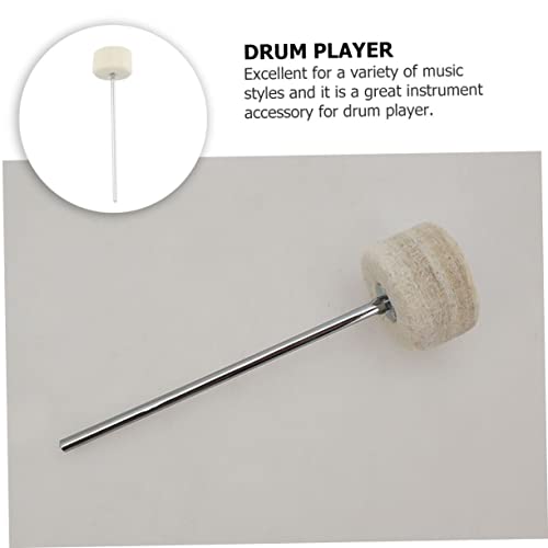 Mazo de repuesto para pedal de batería 18x5x5 cm blanco miniatura 4