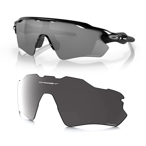Oakley Original Radar EV Path OO9208 00002138 PRIZM Black Iridium Replacement Lenses For Men For Women+ Bundle Microfiber Pouch -FRAMES NOT INCLUDED