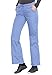 Cherokee Women's Low Rise Drawstring Cargo Scrub Pant, Ciel, Large Petite