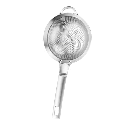 DIYEAH Colador de Malla de Acero Inoxidable Filtro Práctico para Jugos y Aceite Mango Ergonómico Resistente al Calor para Cocina y Profesional Fácil Limpieza Lavavajillas