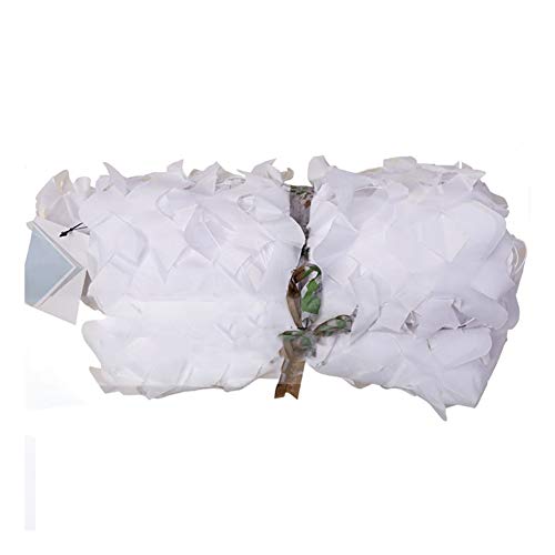 QIANMEI Camo Netting, Camouflage Net White Sunshade Net Shade/For Camping Hunting, Halloween Parties, Christmas Decoration Camouflage Nets, Many Sizes, (Color : White, Size : 2x4m)