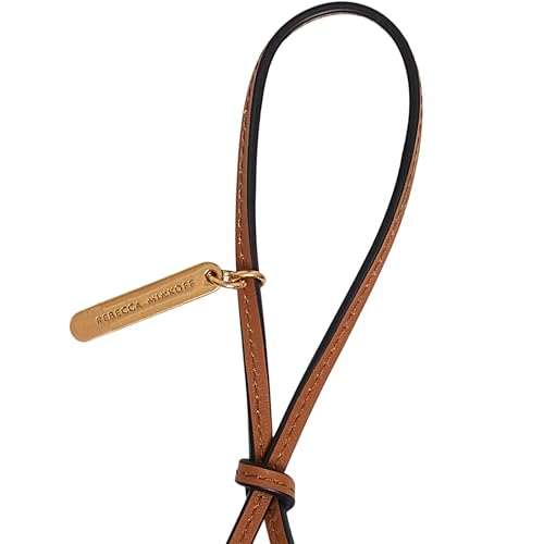 Rebecca Minkoff Strawberry Bag Charm, Purse, Backpack and Handbag Accessory, Leather with Brass Studs, Siren/Willow/Veridian3