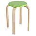 NJYT Sgabello in Legno Sgabello Impilabile, 1Pc Sgabello Impilabile in Legno Piegato Antiscivolo Colore Caramella Mobili per La Casa Arredamento Camera dei Bambini Verde
