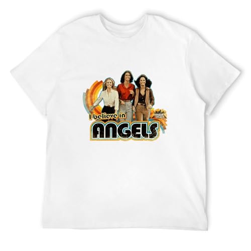 Bild: Tranc Charlie's Angels T-Shirt 1970'S Disco Retro Style 100% Cotton Graphic Tee White M f�r 16,99 EUR  bei Amazon
